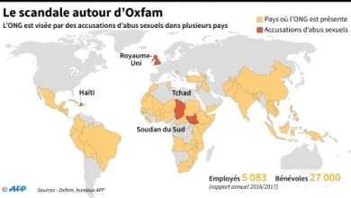 Oxfam map scandale