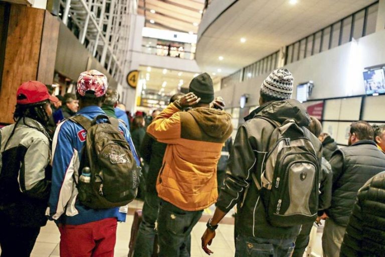 Vue des migrantes et migrants haïtiens au Chili